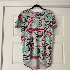 LulaRoe Gracie Tunic sz 14 art pattern design